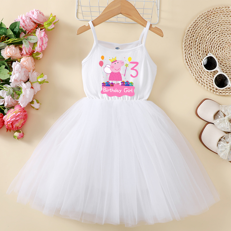 Baby Clothing Gifts - Peppa Pigs Dress Birthday Number 1-9