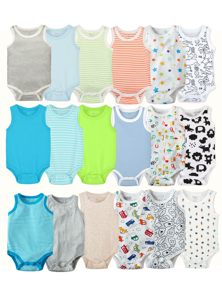 Bamboo Bodysuit Baby - 5pcs Random Newborn Clothing Casual Cotton
