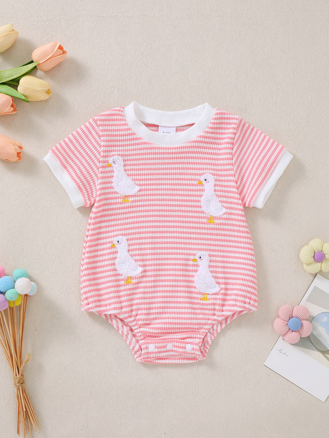 Baby Girl Summer Pink Stripes  - Baby Clothing Designer recensione e prezzo