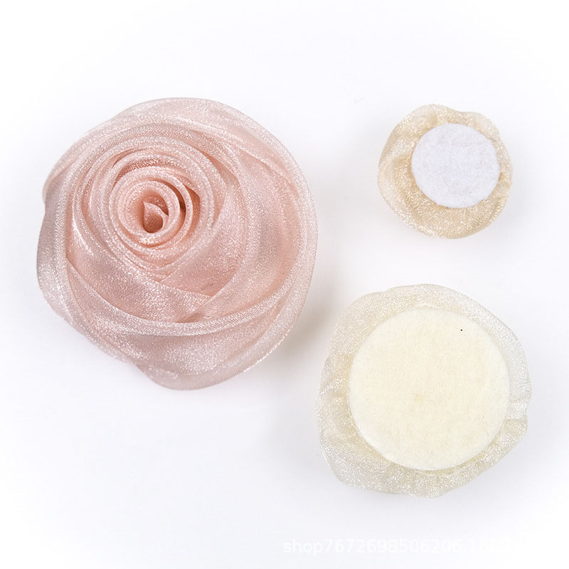 3-4.5cm Organza Snow Rose Head - Baby Clothing Designer recensione e prezzo