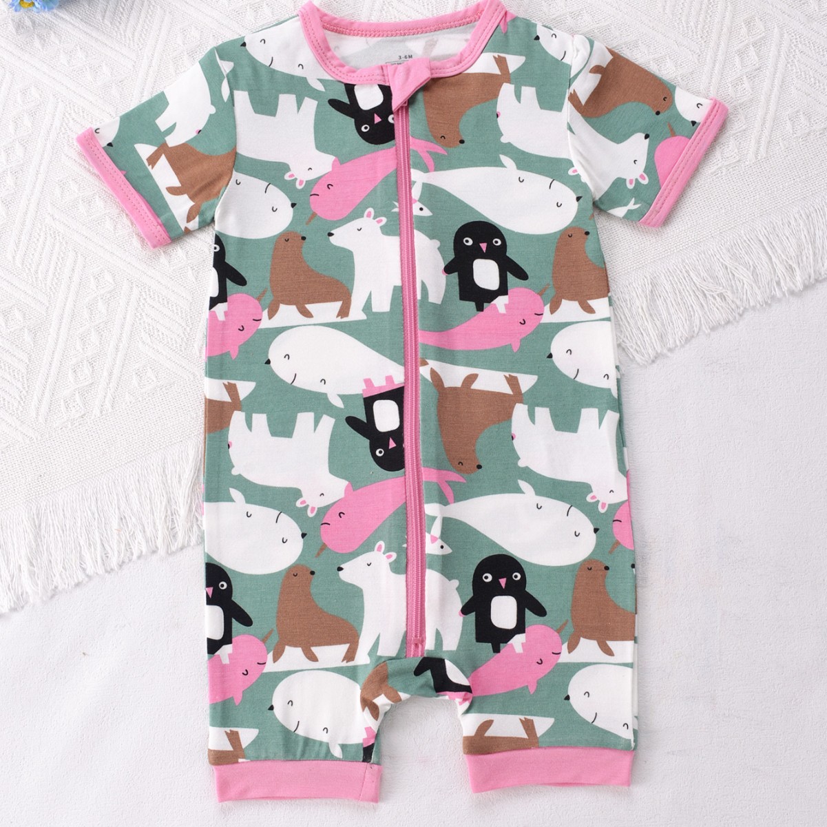 Newborn Baby Bamboo Fiber Romp - Bamboo Bodysuit Baby recensione e prezzo