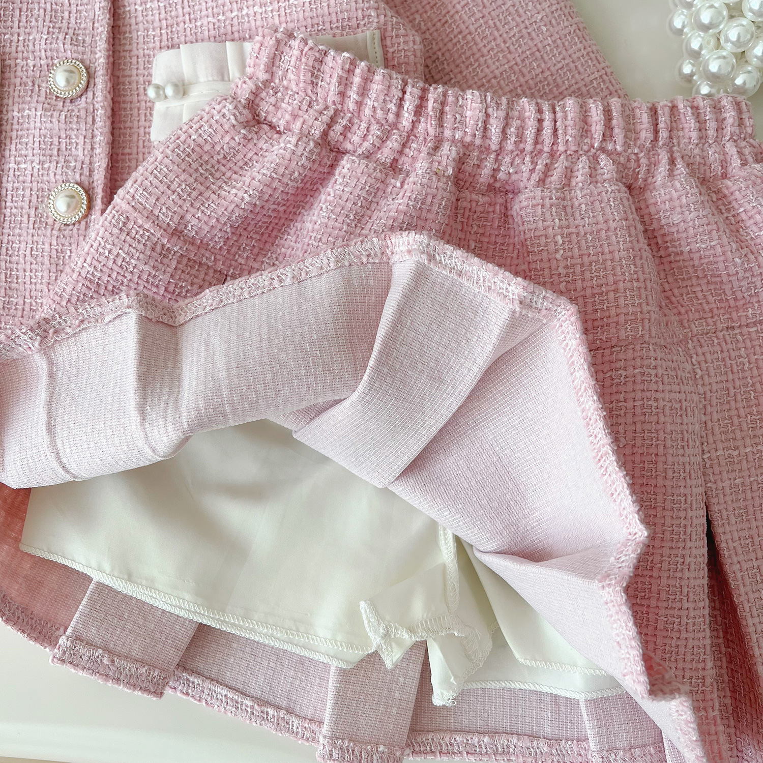 Tweed Pink Girl Boutique Outfi - Baby Clothing Designer recensione e prezzo