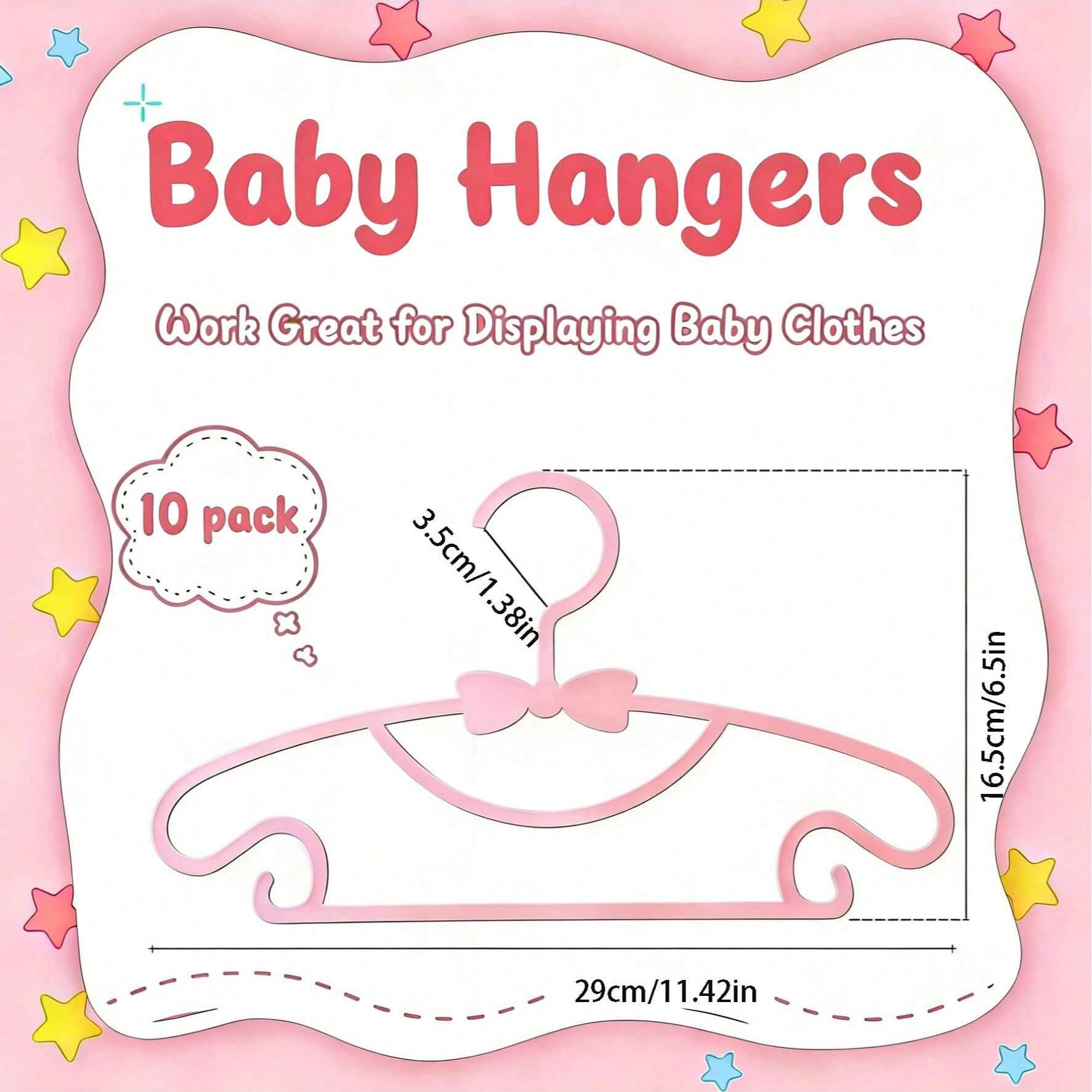 10pcs Plastic Baby Hangers Wit - Baby Clothing Storage recensione e prezzo