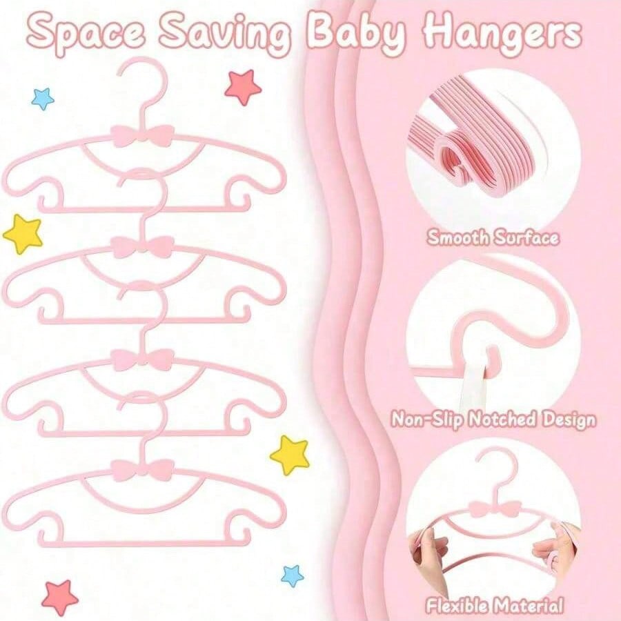 10pcs Plastic Baby Hangers Wit - Baby Clothing Storage recensione e prezzo