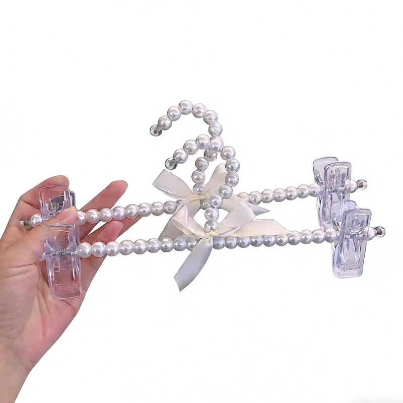 5Pcs Kids Pearl Clothes Hanger - Baby Clothes Organiser recensione e prezzo