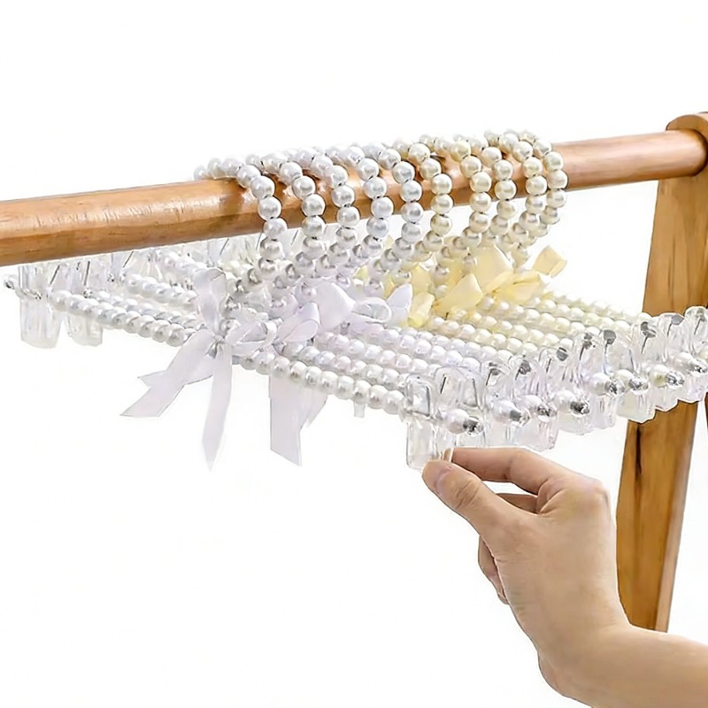 5Pcs Kids Pearl Clothes Hanger - Baby Clothes Organiser recensione e prezzo