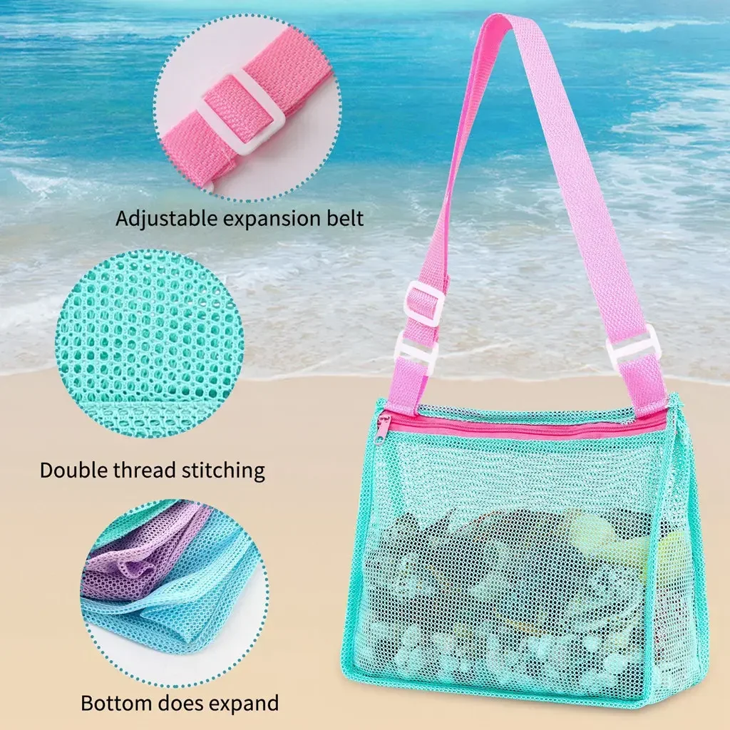 Outdoor Beach Mesh Bag Childen - Baby Clothes Organiser recensione e prezzo