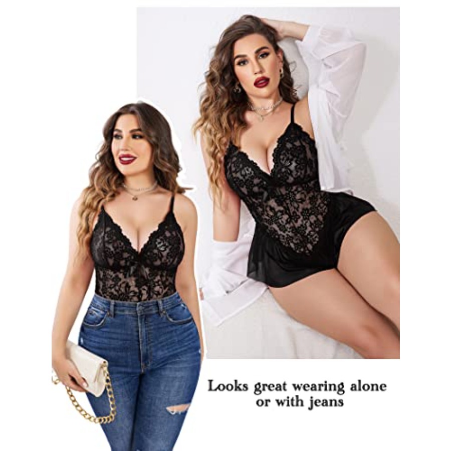 Avidlove Plus Size Lingerie fo - Bamboo Bodysuit Baby recensione e prezzo
